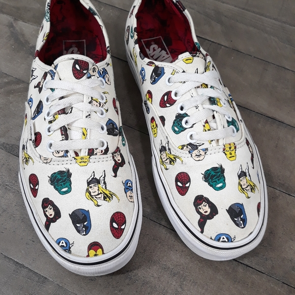 Vans Marvel Avengers Print Canvas Sneakers Shoes Mens Sz 11 - Picture 5 of 6